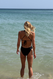 Women’s One-Piece Training Swimsuit – Tie Back