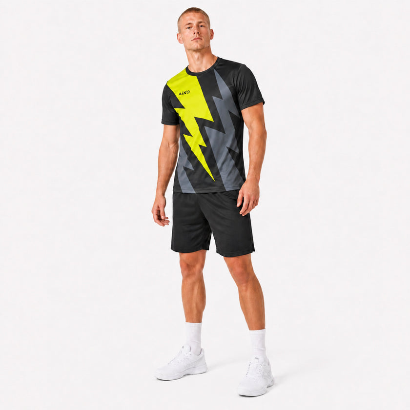 Aixo Bolt 3 Mens T-Shirt - Black