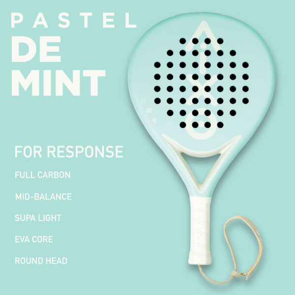 AIXO Pastel De Mint Padel Racket Full Carbon