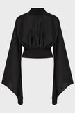 Killstar Astralune High Neck Flared Sleeve Top