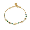 Sofia Nugget Bracelet  Green Hydro, Green Jade, Prehnite & Green Aventurine