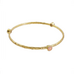 Thalia Three Stone Stacking Bangle Peach Moonstone