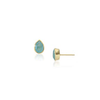 Simi Gemstone Studs with Pariba Onyx