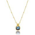 Tetra Square Gemstone Pendant with Labradorite