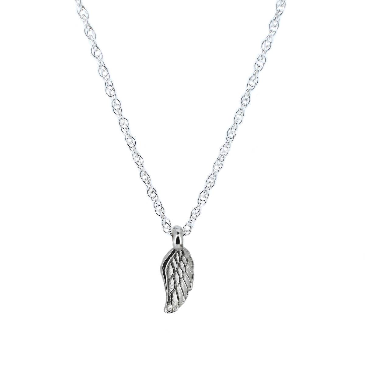 Angel Wing Charm Rope Chain Necklace
