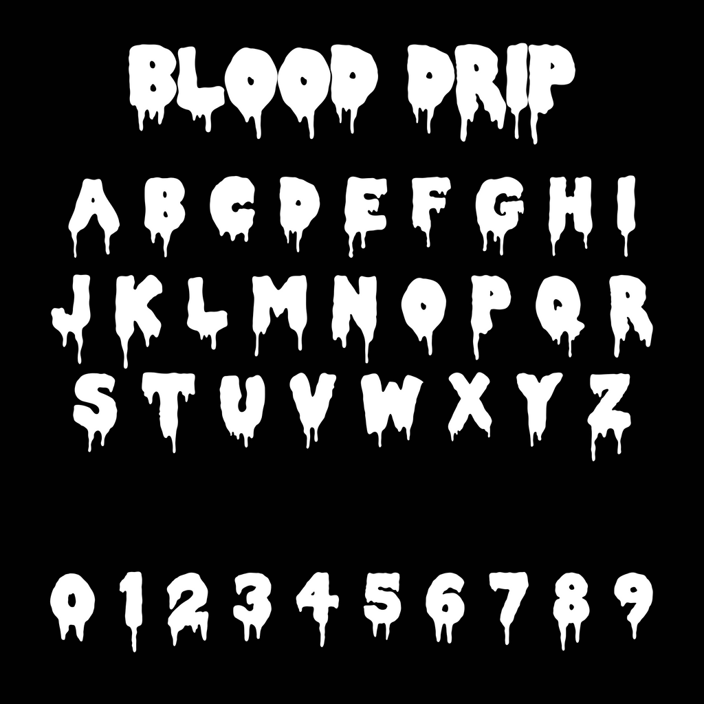 Blood Drip Personalised Name Necklace