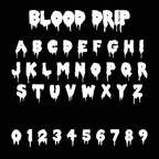 Blood Drip Personalised Name Necklace