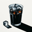 Abstract Clarity Cold Brew Canvas