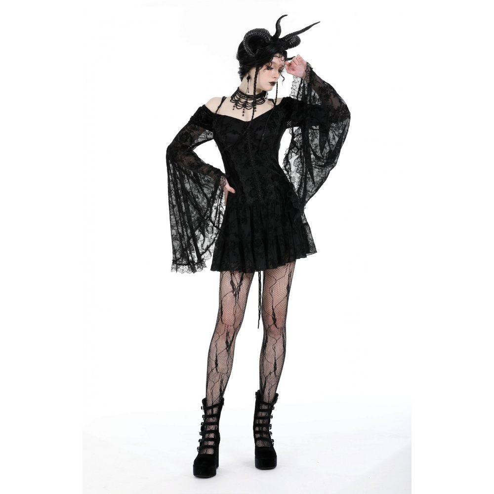 Dark in Love Alora Lace Off Shoulder Dress