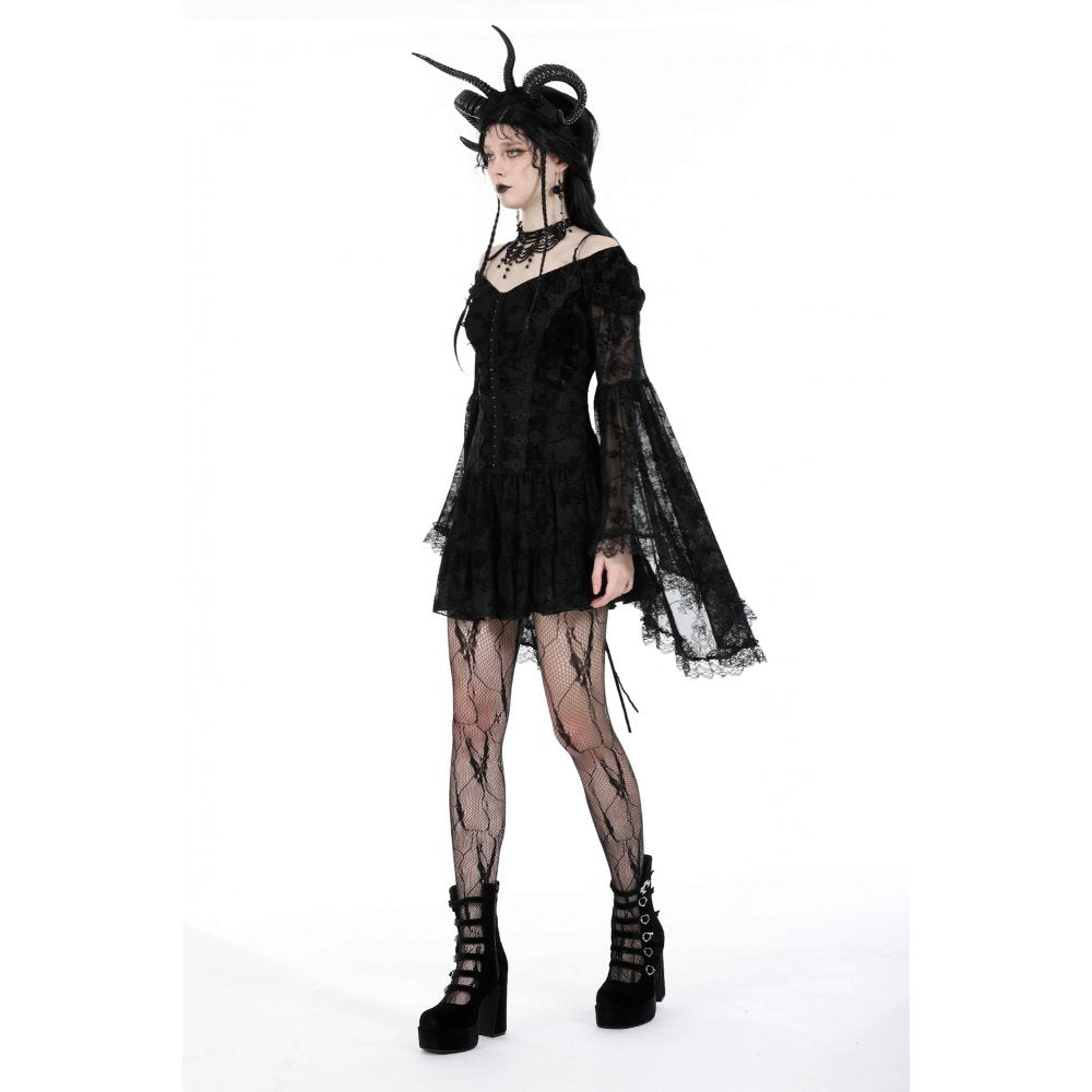 Dark in Love Alora Lace Off Shoulder Dress