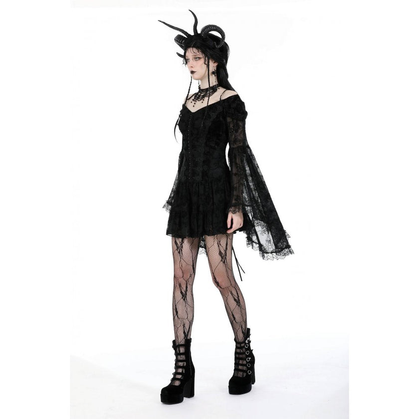 Dark in Love Alora Lace Off Shoulder Dress