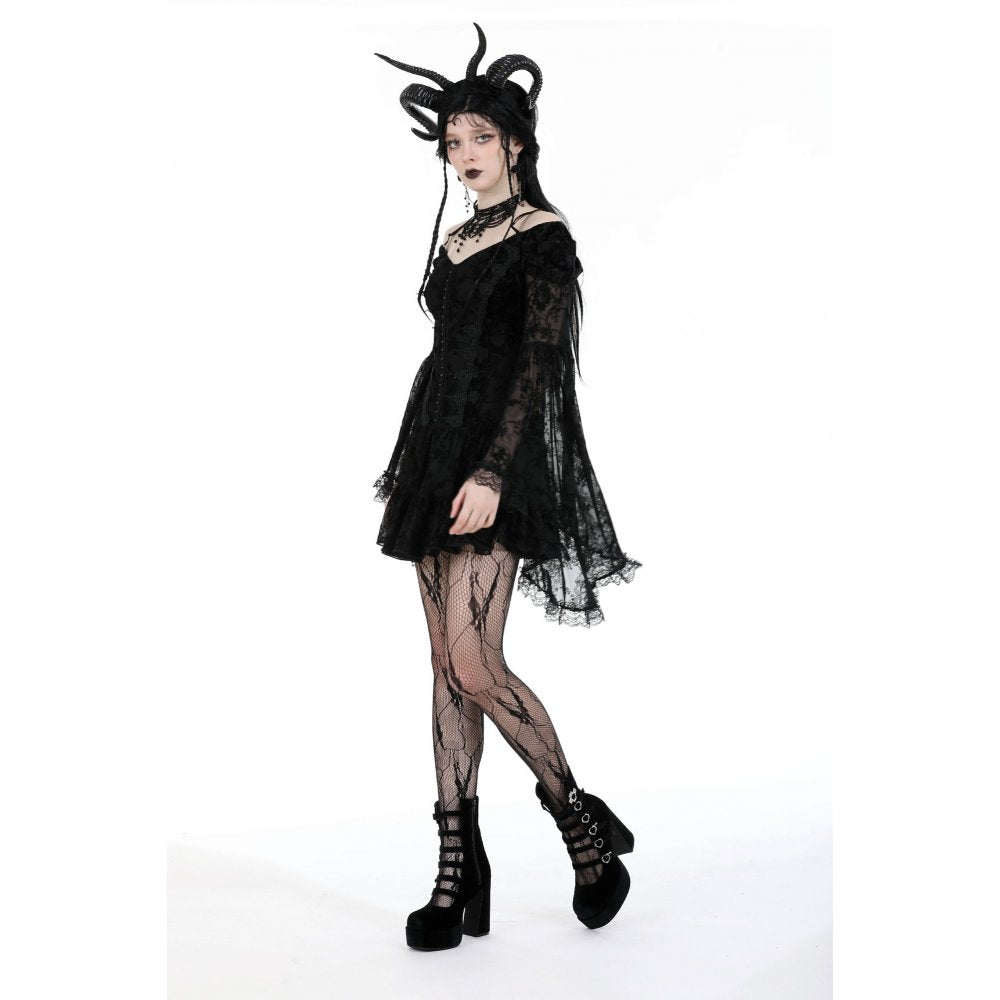 Dark in Love Alora Lace Off Shoulder Dress