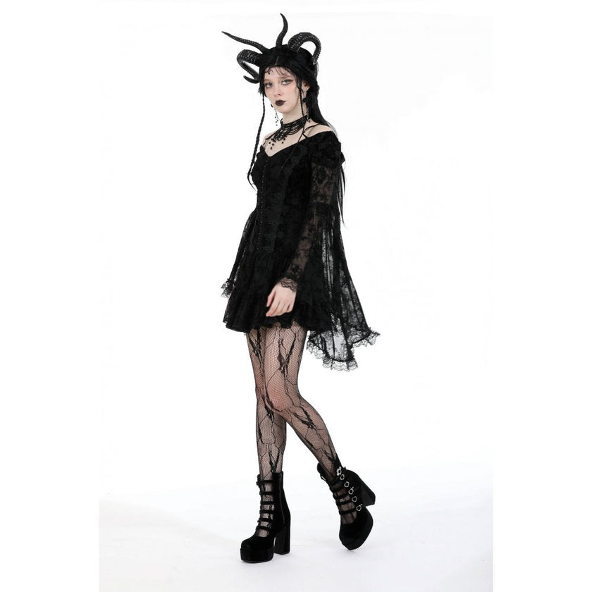 Dark in Love Alora Lace Off Shoulder Dress