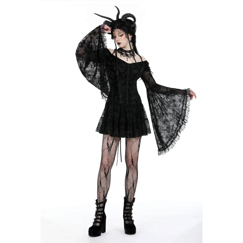 Dark in Love Alora Lace Off Shoulder Dress
