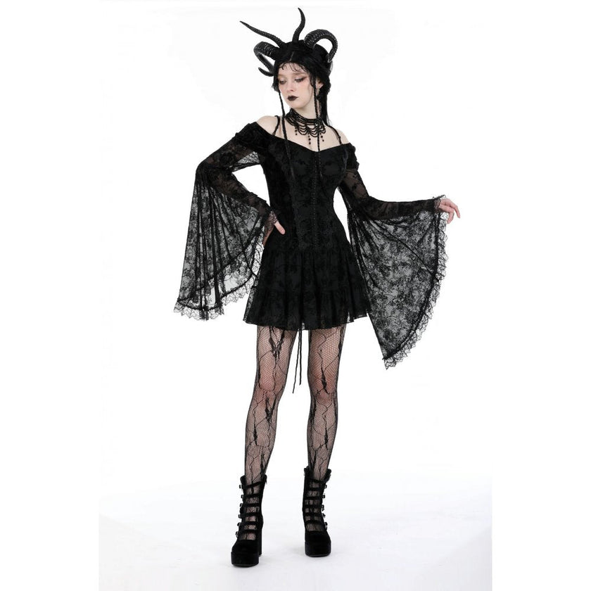 Dark in Love Alora Lace Off Shoulder Dress