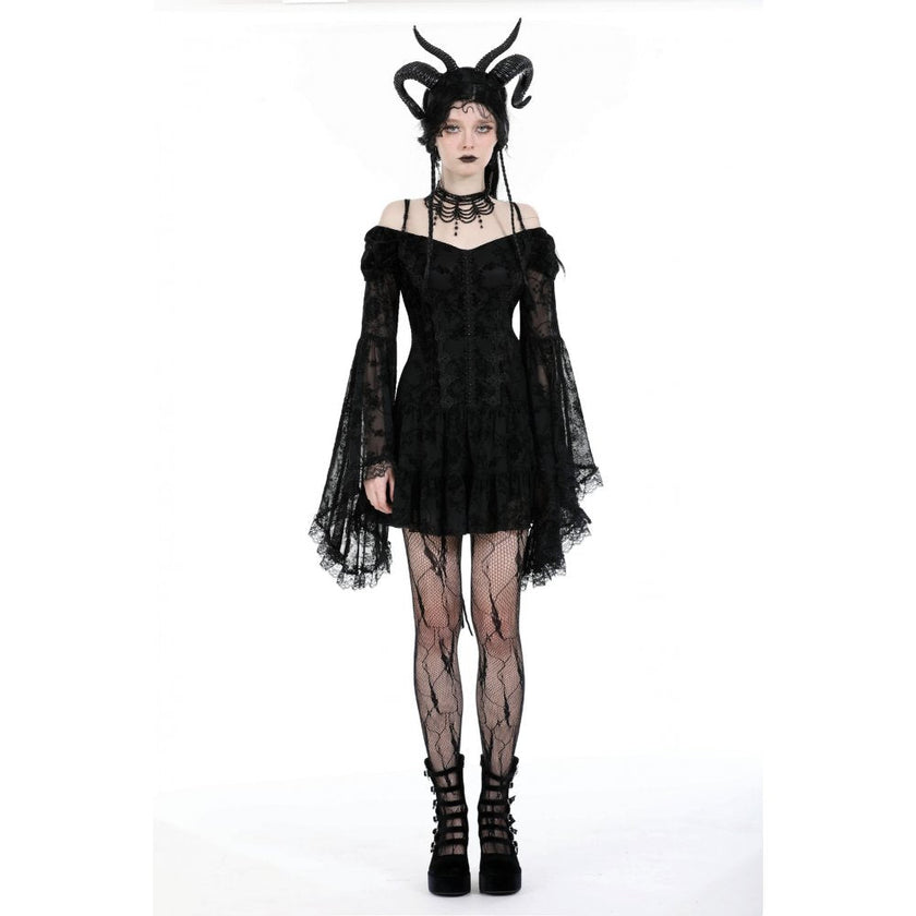 Dark in Love Alora Lace Off Shoulder Dress