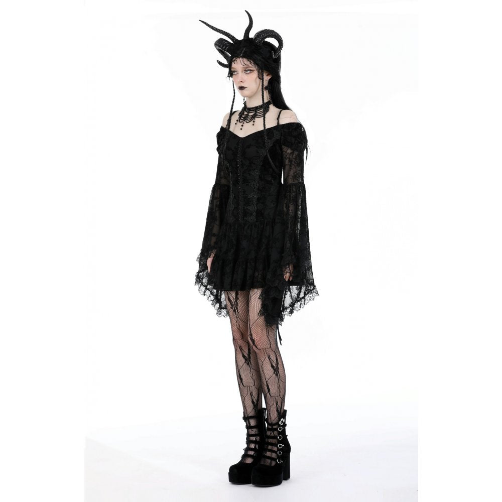 Dark in Love Alora Lace Off Shoulder Dress