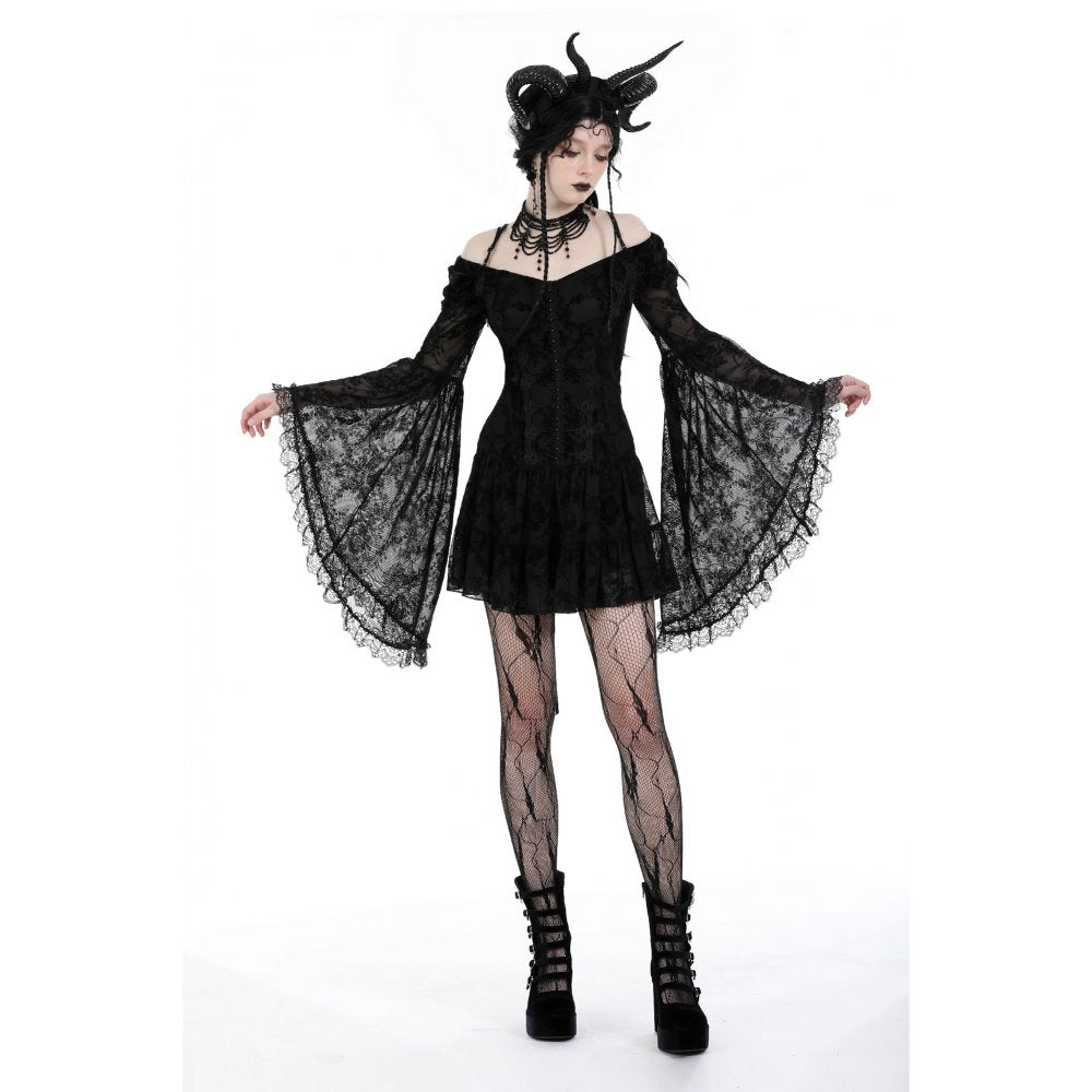 Dark in Love Alora Lace Off Shoulder Dress
