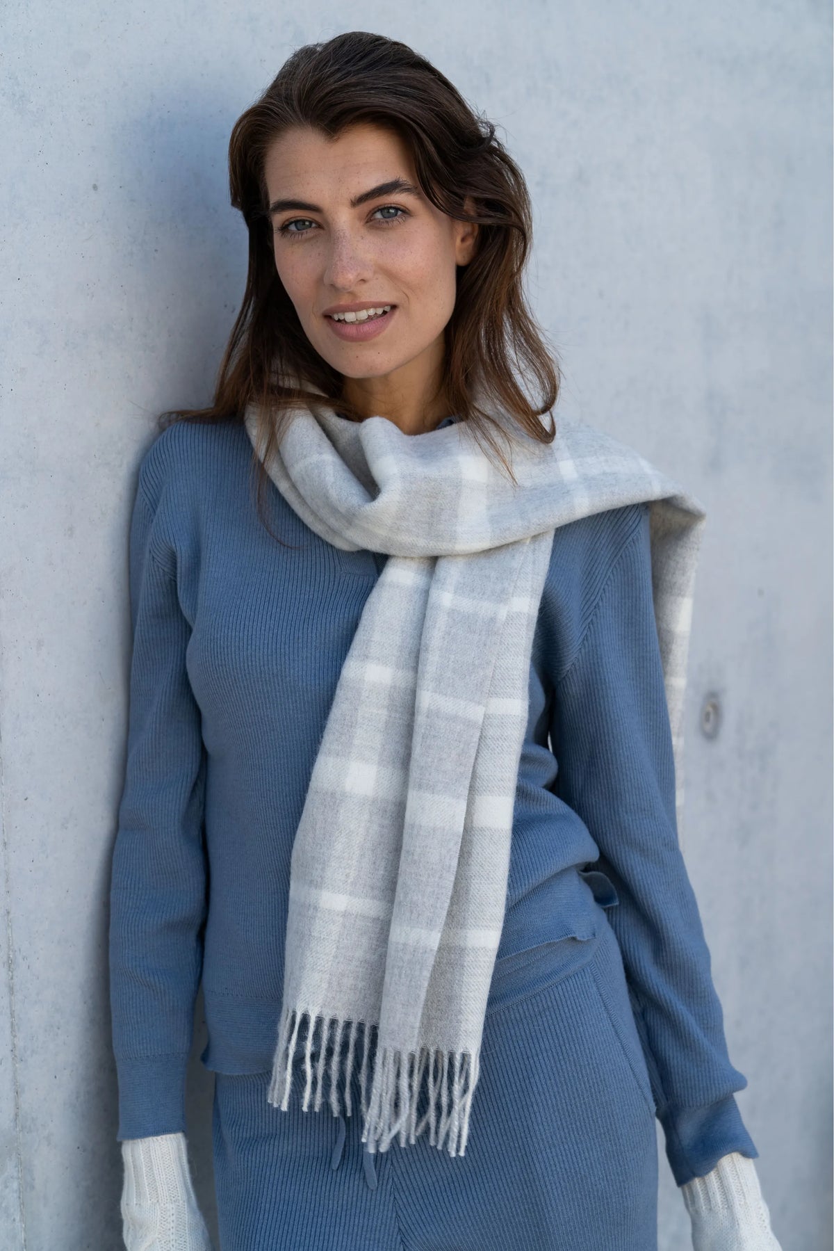 Alpaca Plaid Scarf