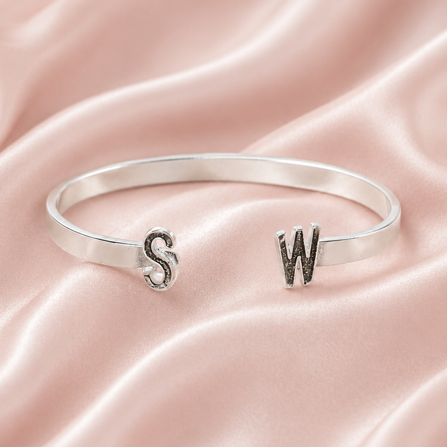 Initial Cuff Bangle