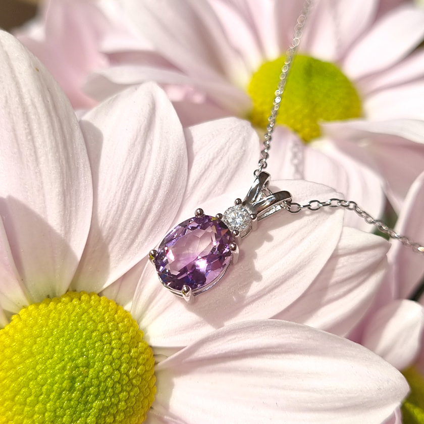 Essentielles Amethyst-Schmuckset aus Sterlingsilber