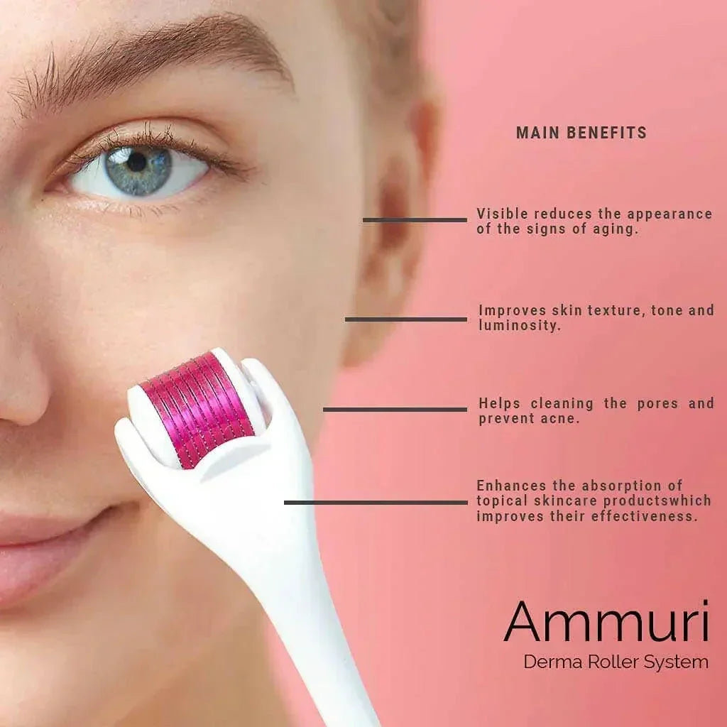 Derma Roller for Scars, Anti-Ageing & Skin Repair | Ammuri