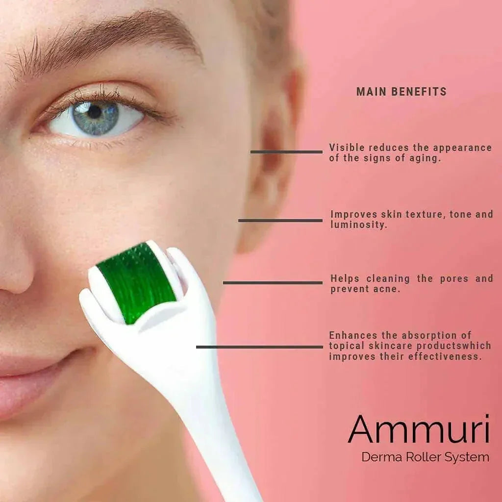 Derma Roller for Scars, Anti-Ageing & Skin Repair | Ammuri