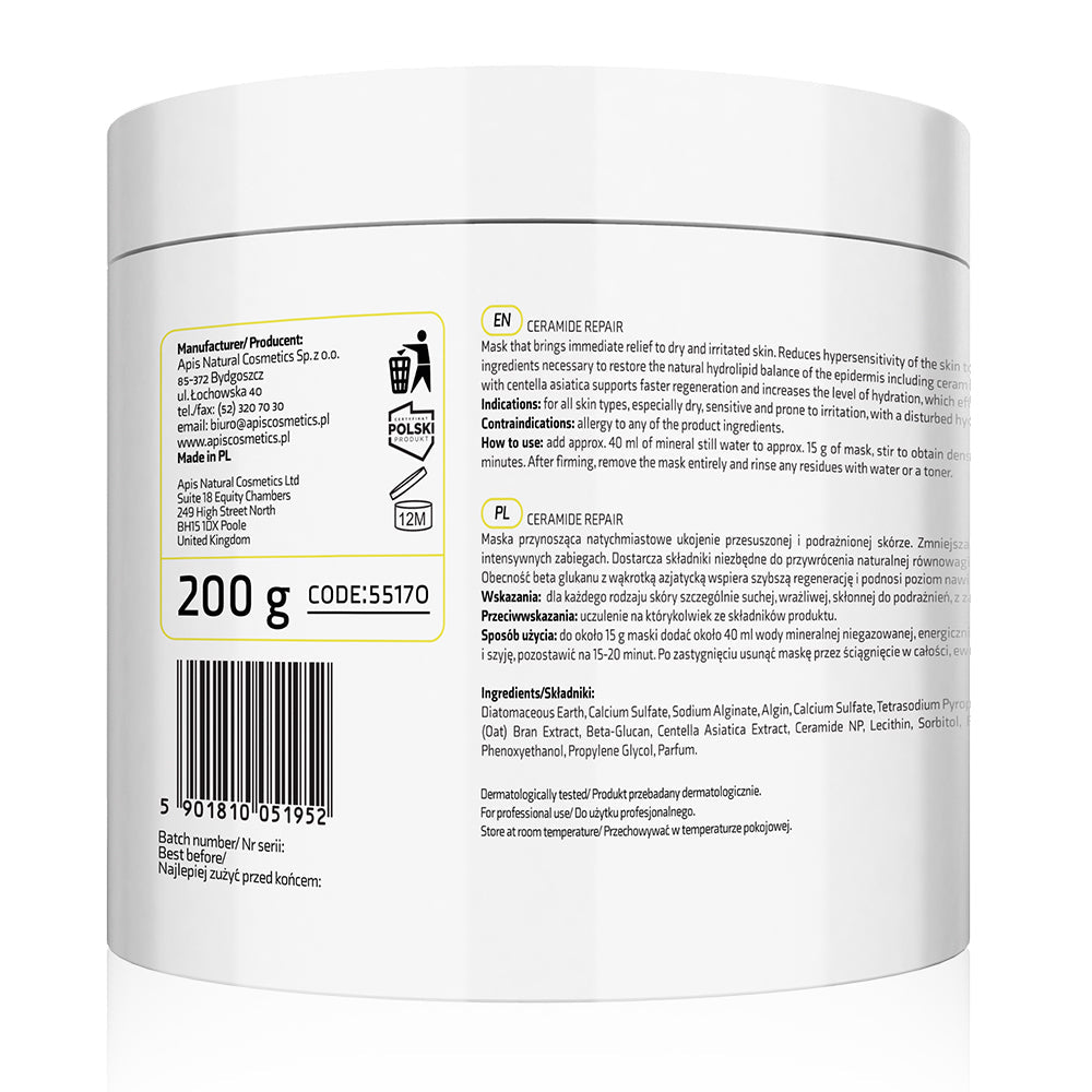 Apis Ceramide Repair Soothing Algae Mask with Ceramides | 200g