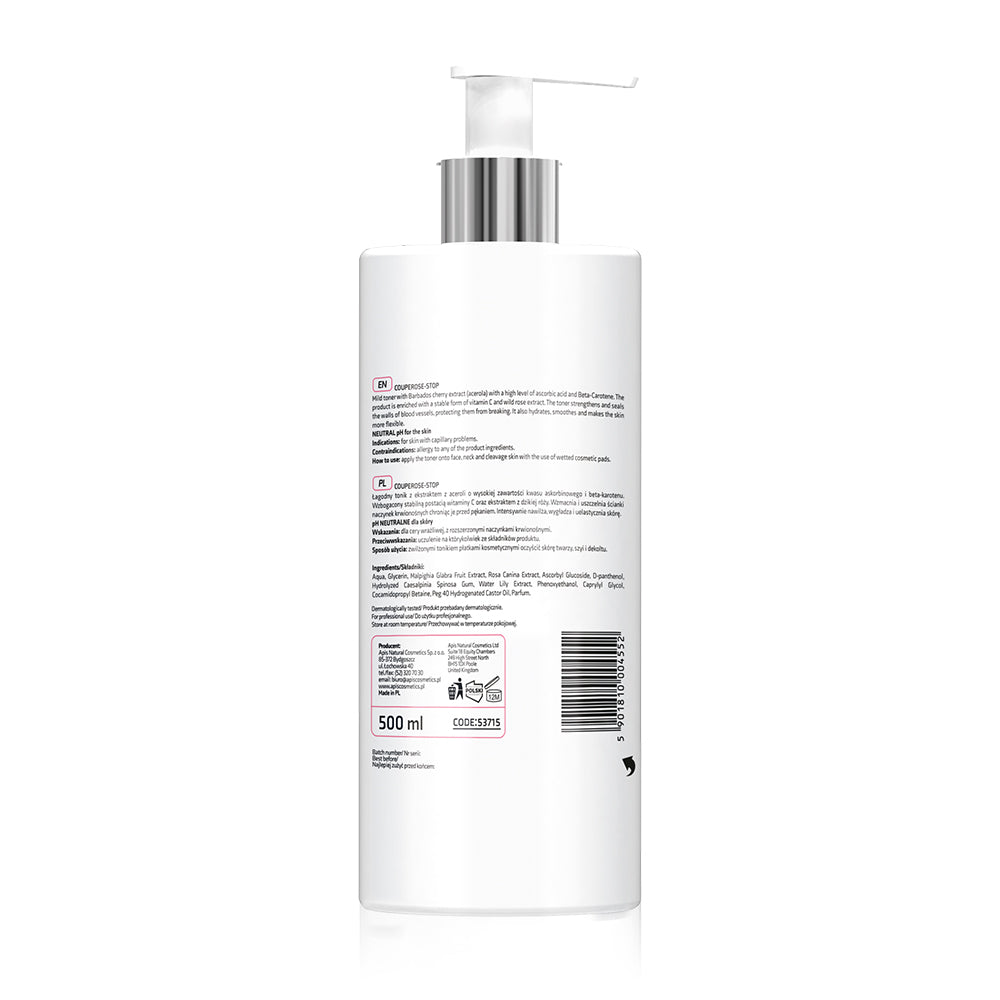 Apis Couperose‑Stop Barbados Cherry Toner with Acerola | 500 ml