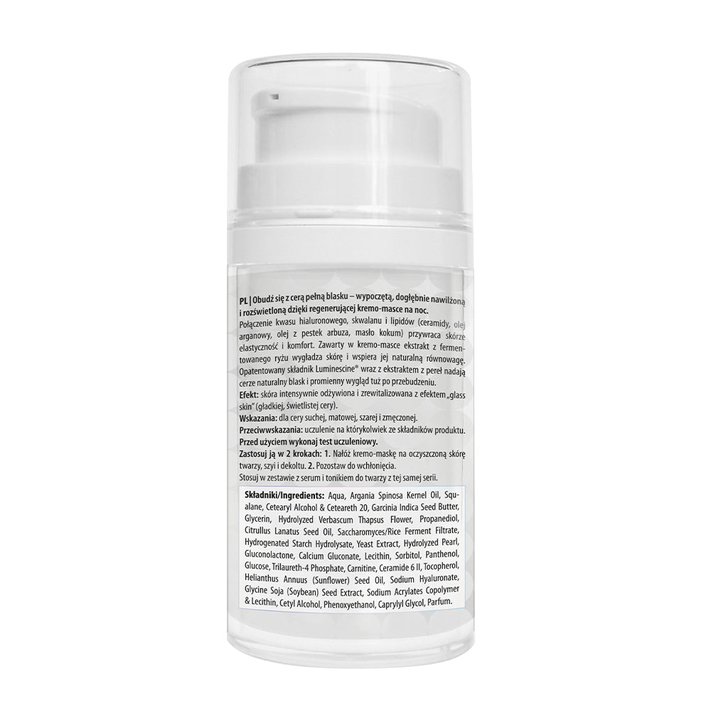 Apis Crystal Skin Night Cream-Mask with Glass Skin Effect | 50ml