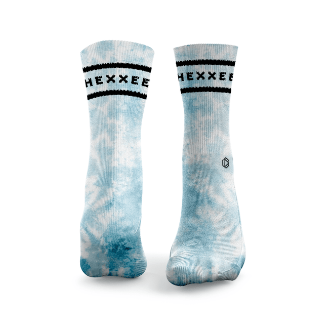 Tie-Dye-Padel-Socken mit zwei Linien