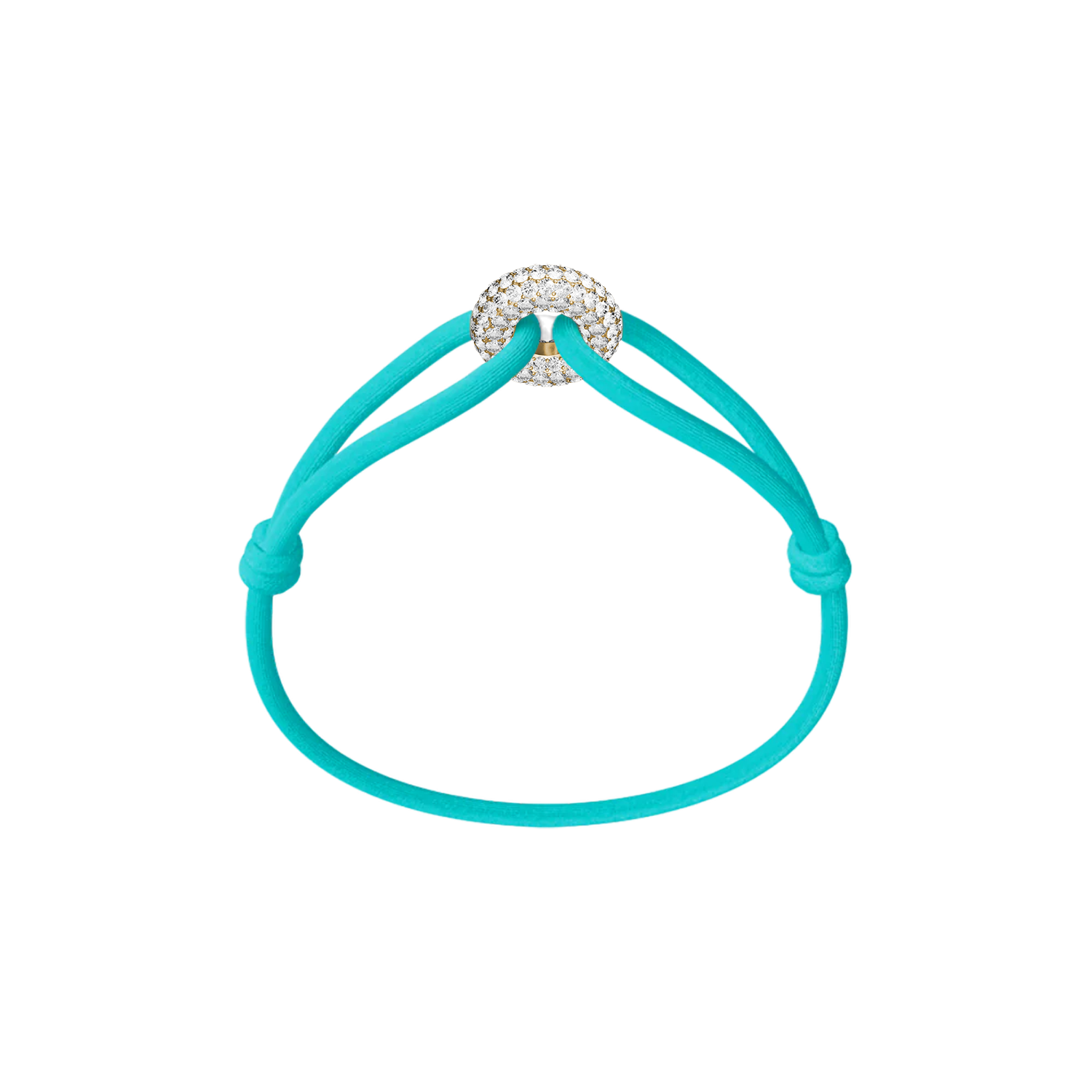 Goldener Soho Pavé Kordelarmband
