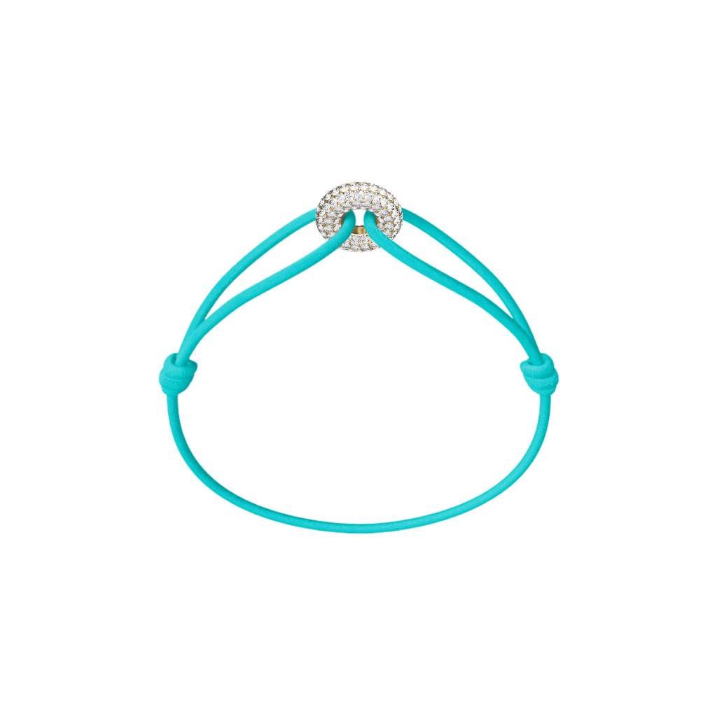 Mini Golden Soho Pavé Cord Bracelet