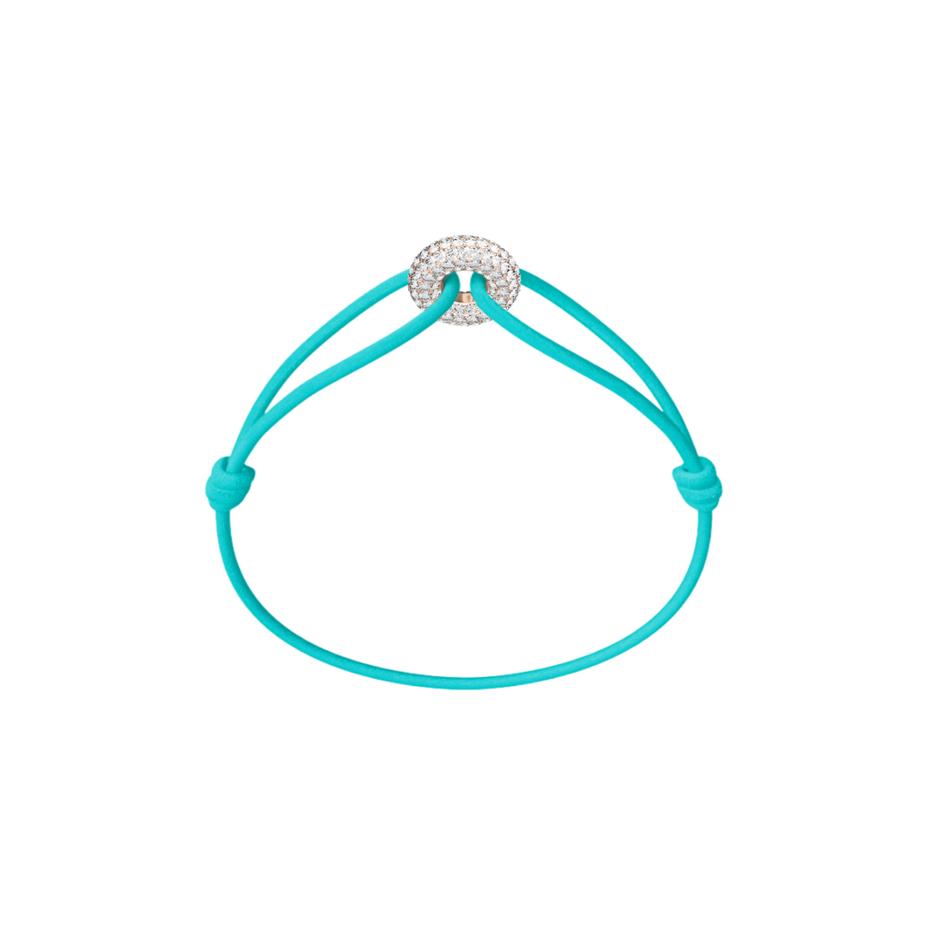 Mini Rose Soho Pavé Cord Bracelet