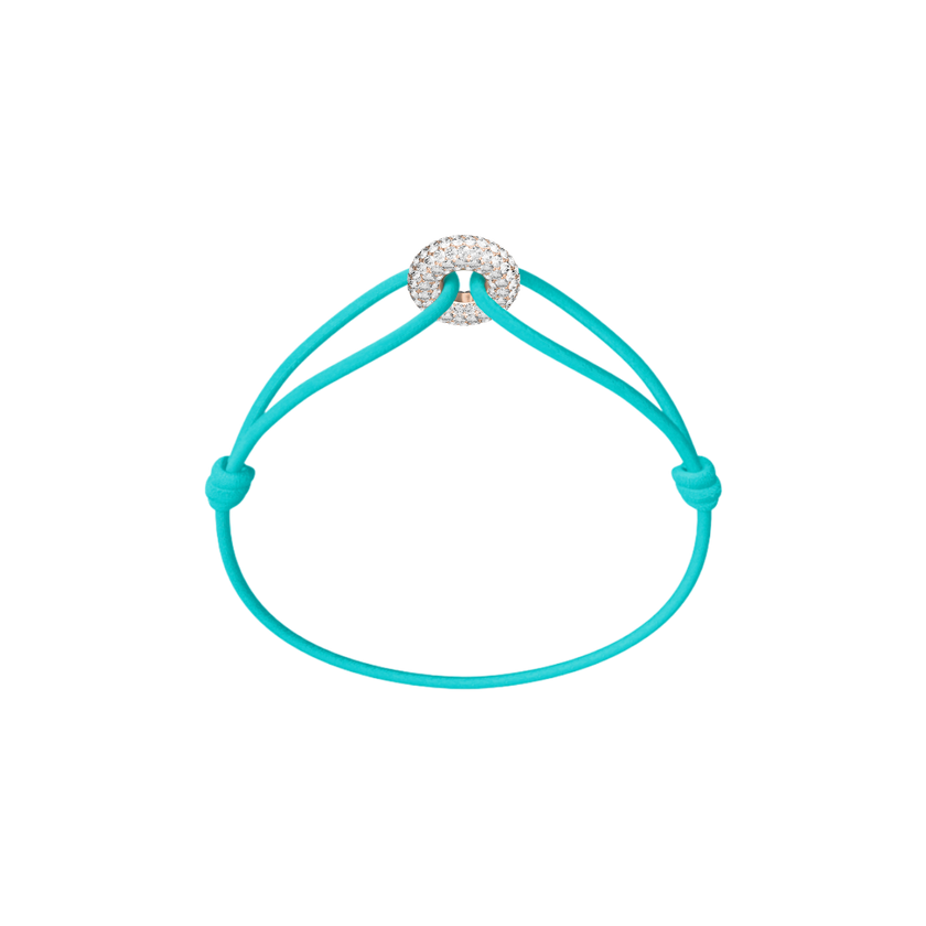 Mini Rose Soho Pavé Cord Bracelet