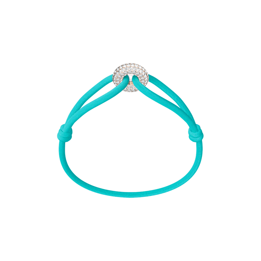 Rose Soho Pavé Cord Bracelet