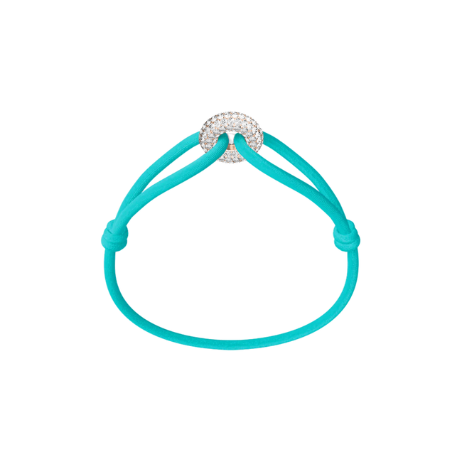Rose Soho Pavé Cord Bracelet