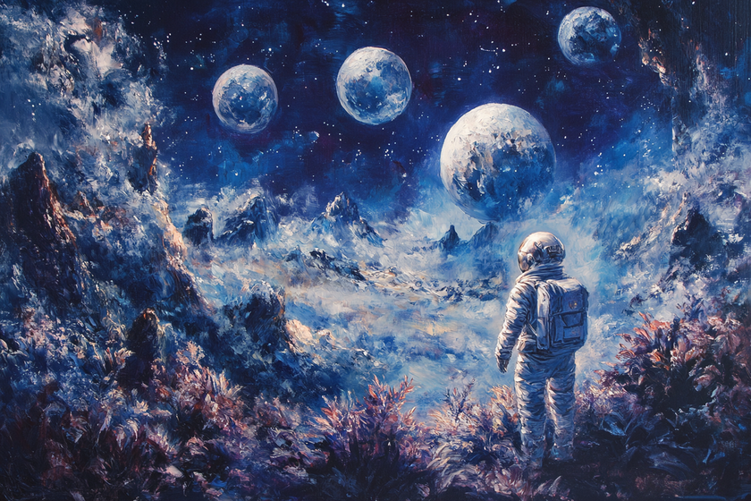 Astronaut's Longing Blanket