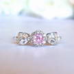 Aurelia Pink Saphirring in Sterlingsilber