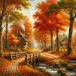 Autumn Lane Canvas