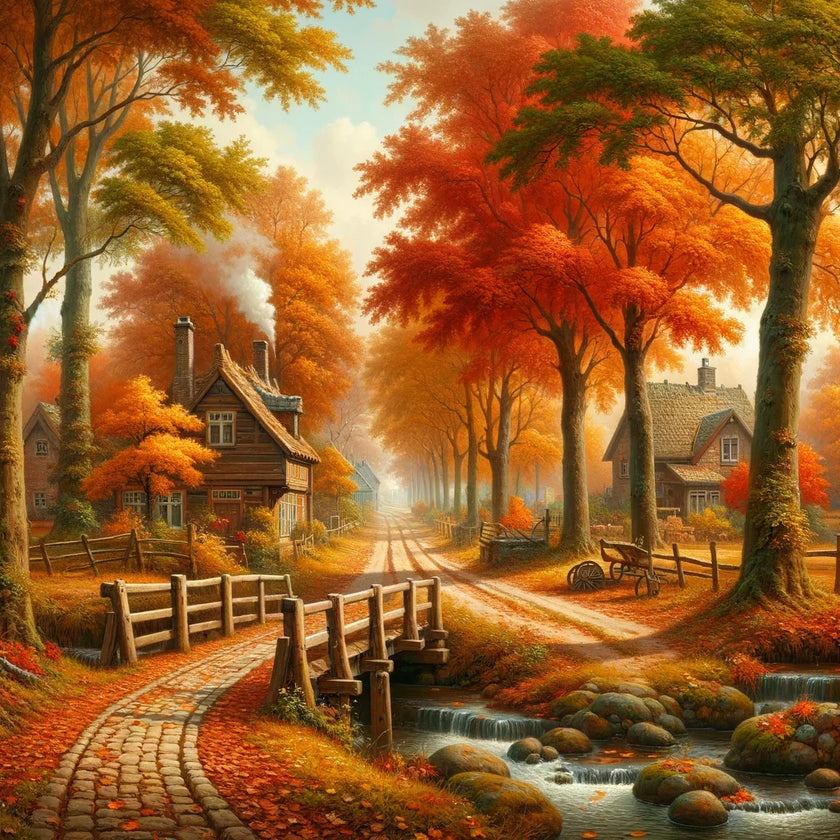 Autumn Lane Canvas