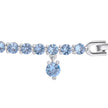 Diamonfire Small Zirconia Charm Tennis Bracelet