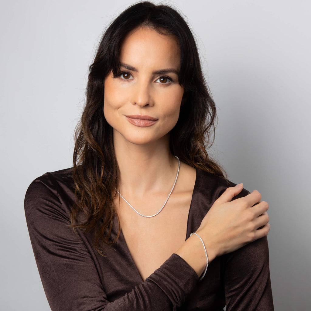Diamonfire Tennisarmband mit Zirkonia im Rundschliff