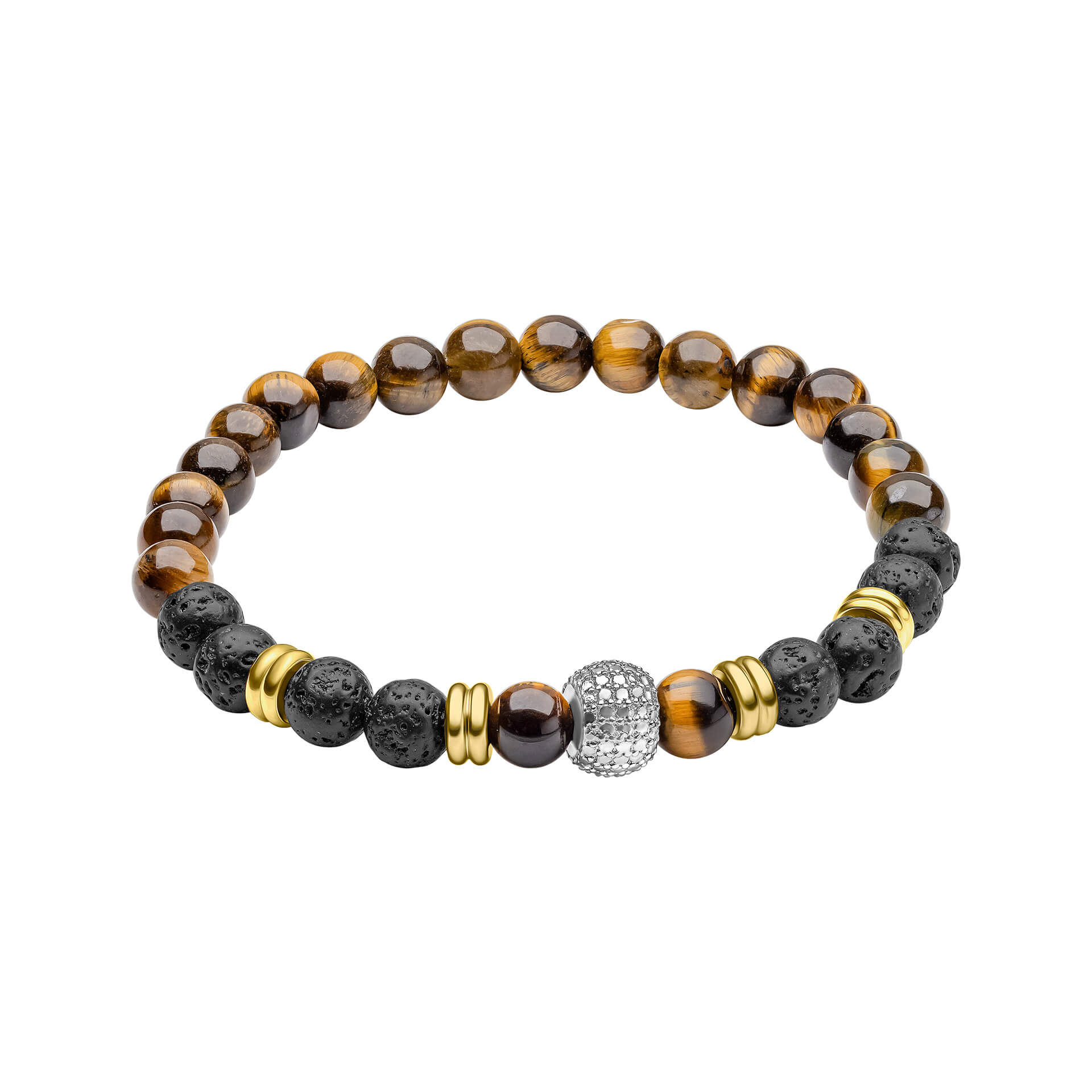 Fred Bennett Smaller Fit Lava Bead Bracelet