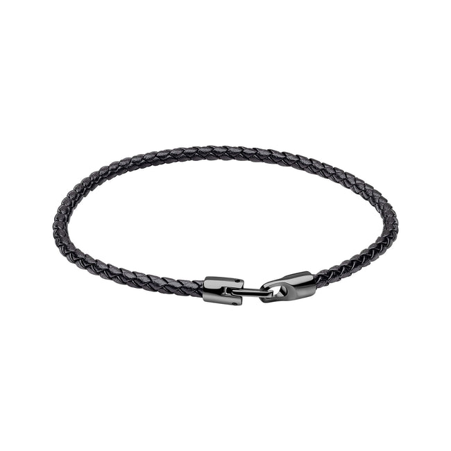 Fred Bennett Ultra-Thin Braided Leather Bracelet
