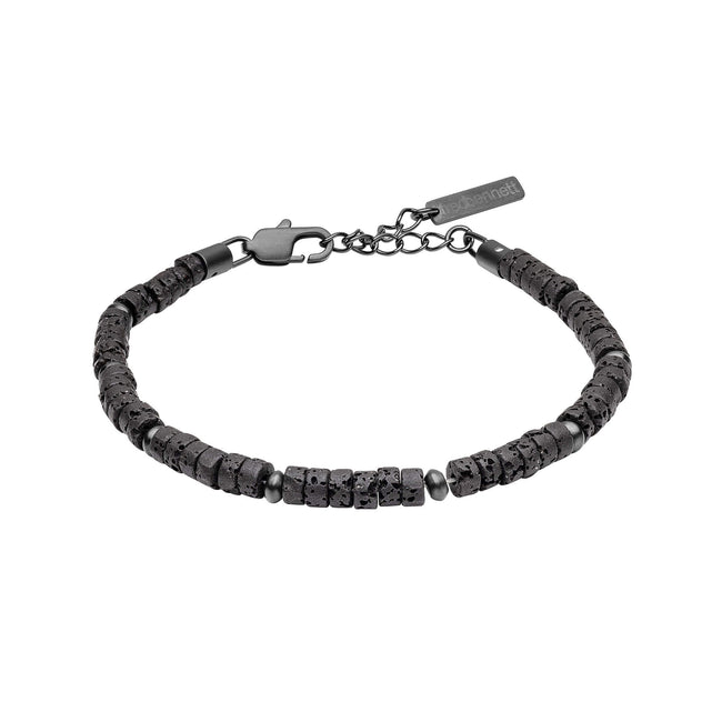 Fred Bennett Lava Stone Beaded Bracelet