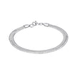 Fred Bennett Stainless Steel Herringbone Chain Bracelet