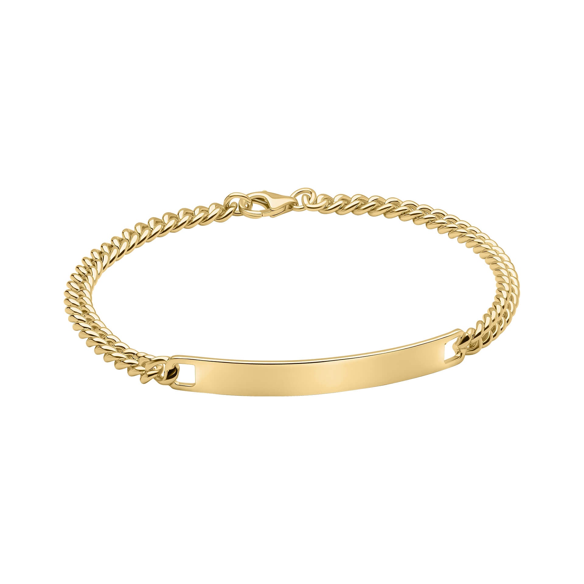 Fred Bennett Panzerkettenarmband mit Gravurplatte