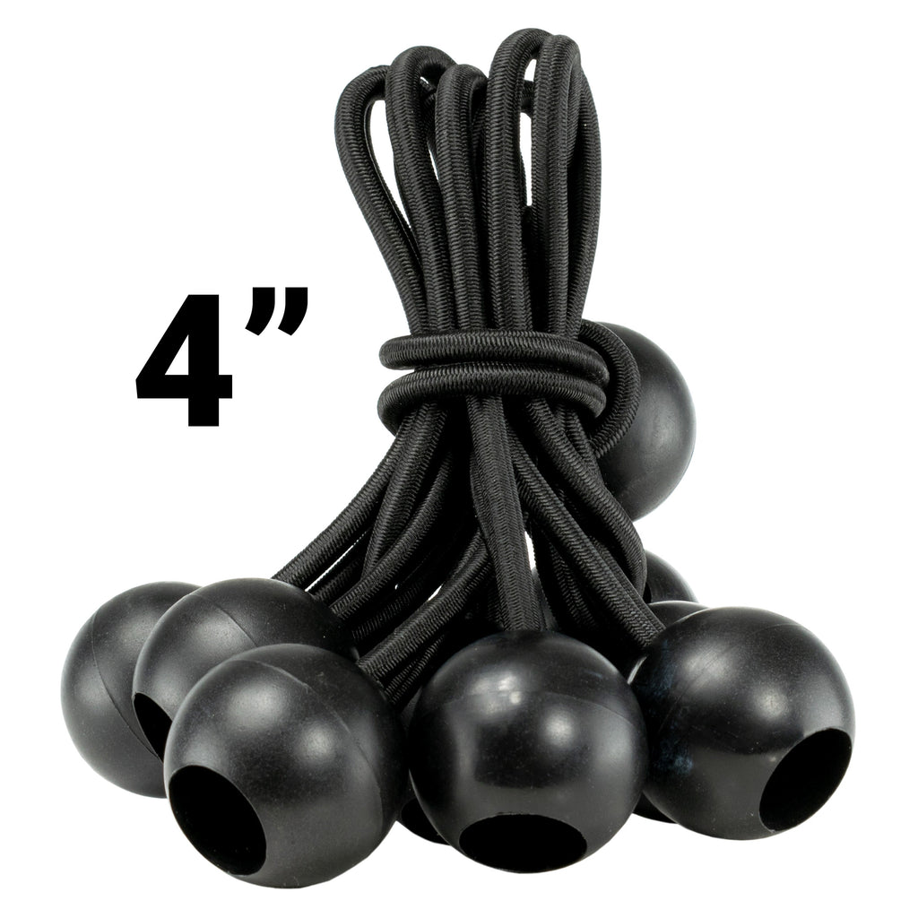 Grey S-Grade Tarpaulin with 10 x Bungee Balls (Black)