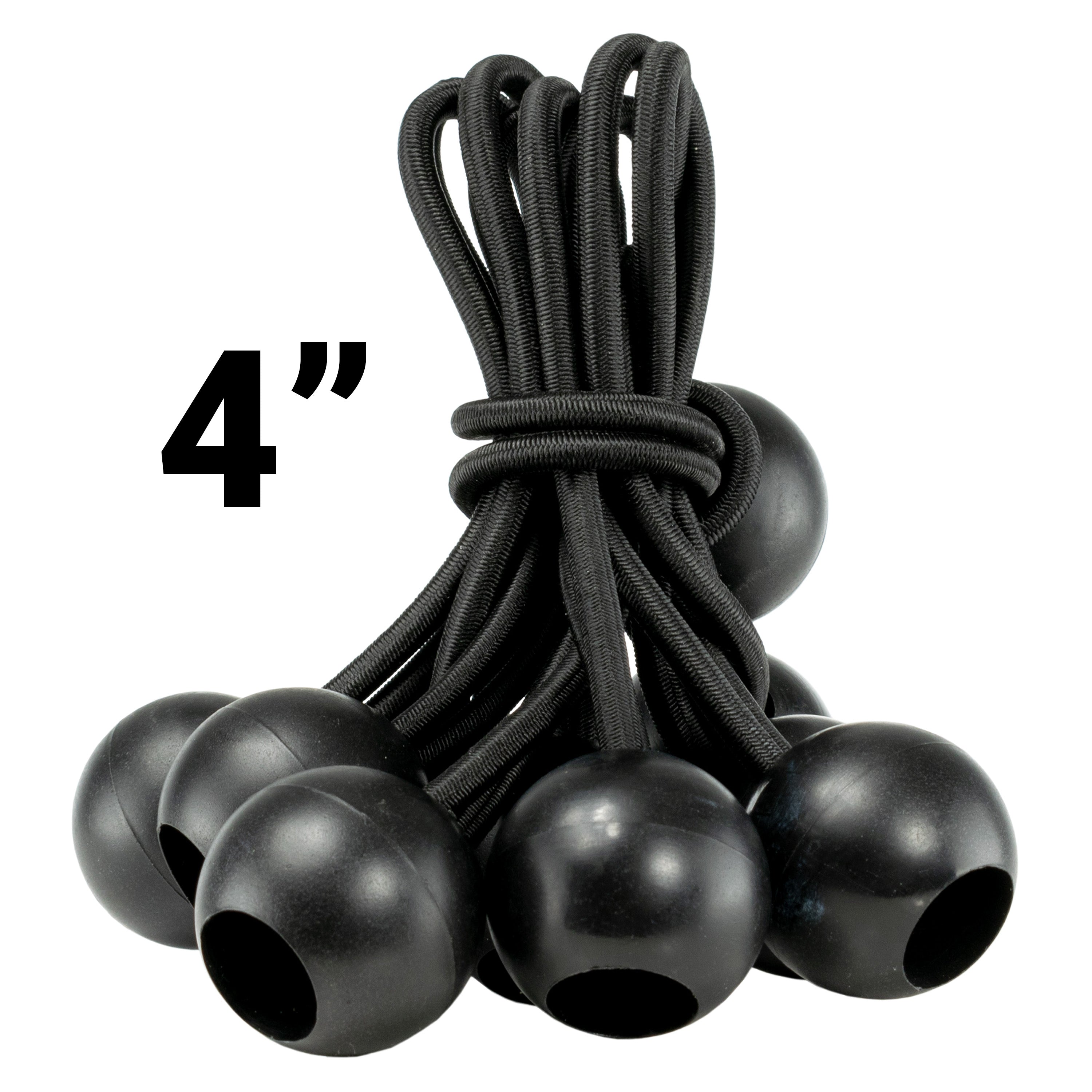 Grey S-Grade Tarpaulin with 10 x Bungee Balls (Black)